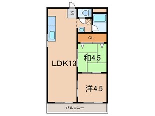 メゾンブランシュの物件間取画像